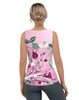 Ladies Pink Floral Tank Top