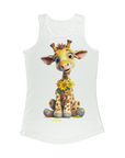 Giraffe cartoon Womens Giraffe Tank Top