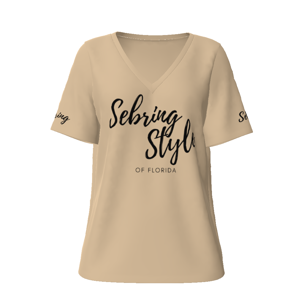 v-neck womens shirt,v-necl ladies shirt,Sebring,Sebring, Fl,Florida,MOQ1,Delivery days 5