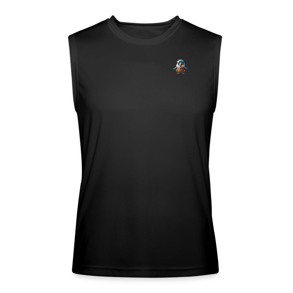 Men’s Performance Sleeveless Pilotbird pickleball shirt - black