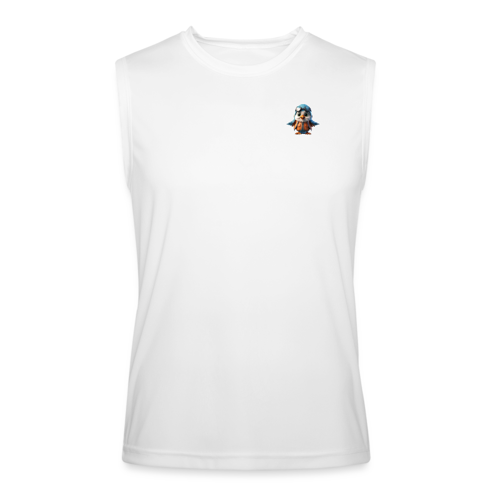 Men’s Performance Sleeveless Pilotbird pickleball shirt - white