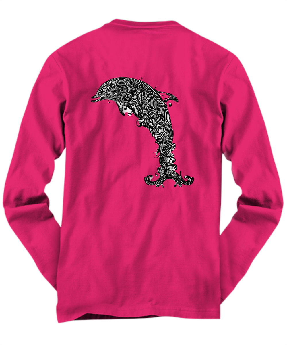 Capture this Dolphin logo Dolphin w/ back a great shirt